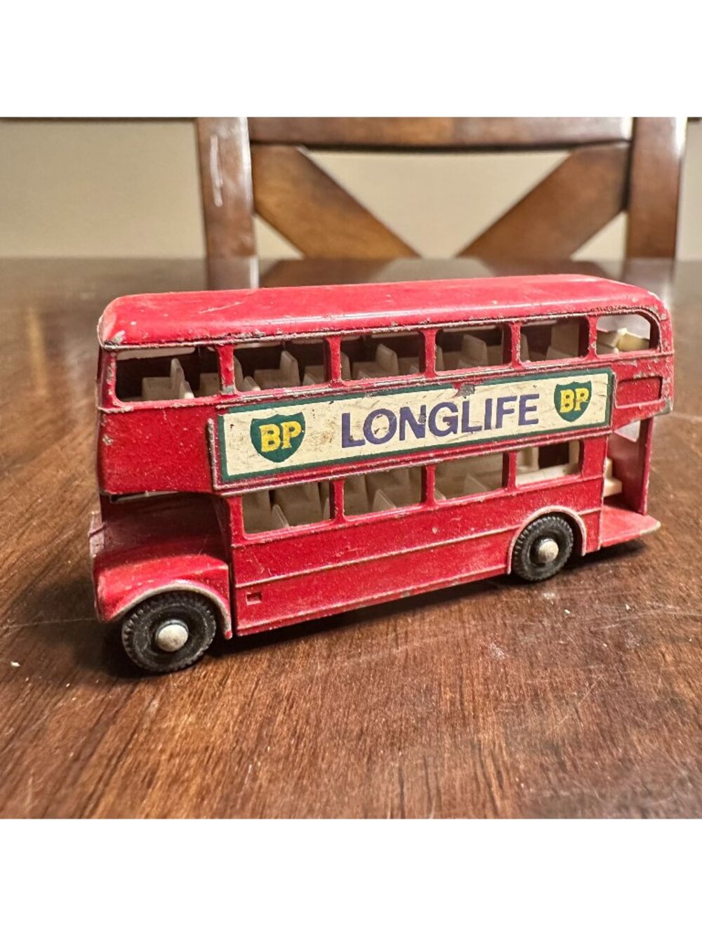 Vintage Lesney Matchbox Series No. 5 Red Routemaster Bus Diecast